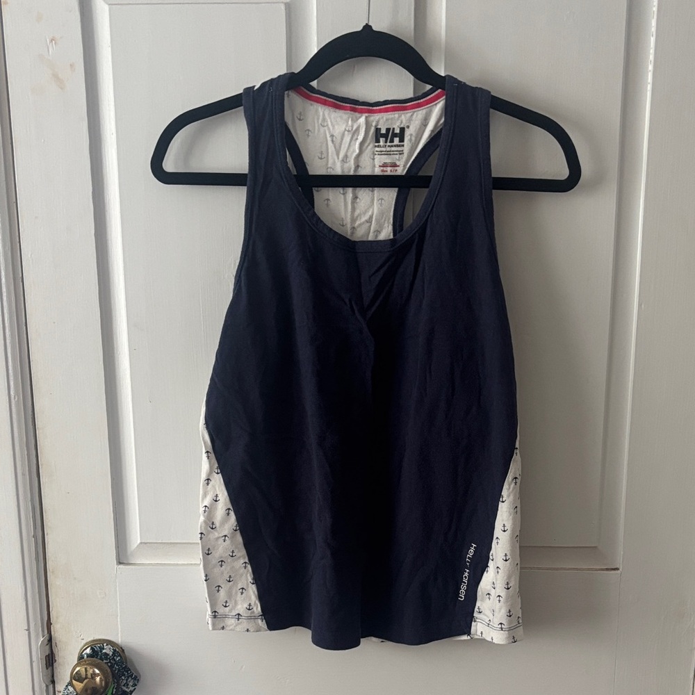 Helly Hansen Women's Black and White Tank Top